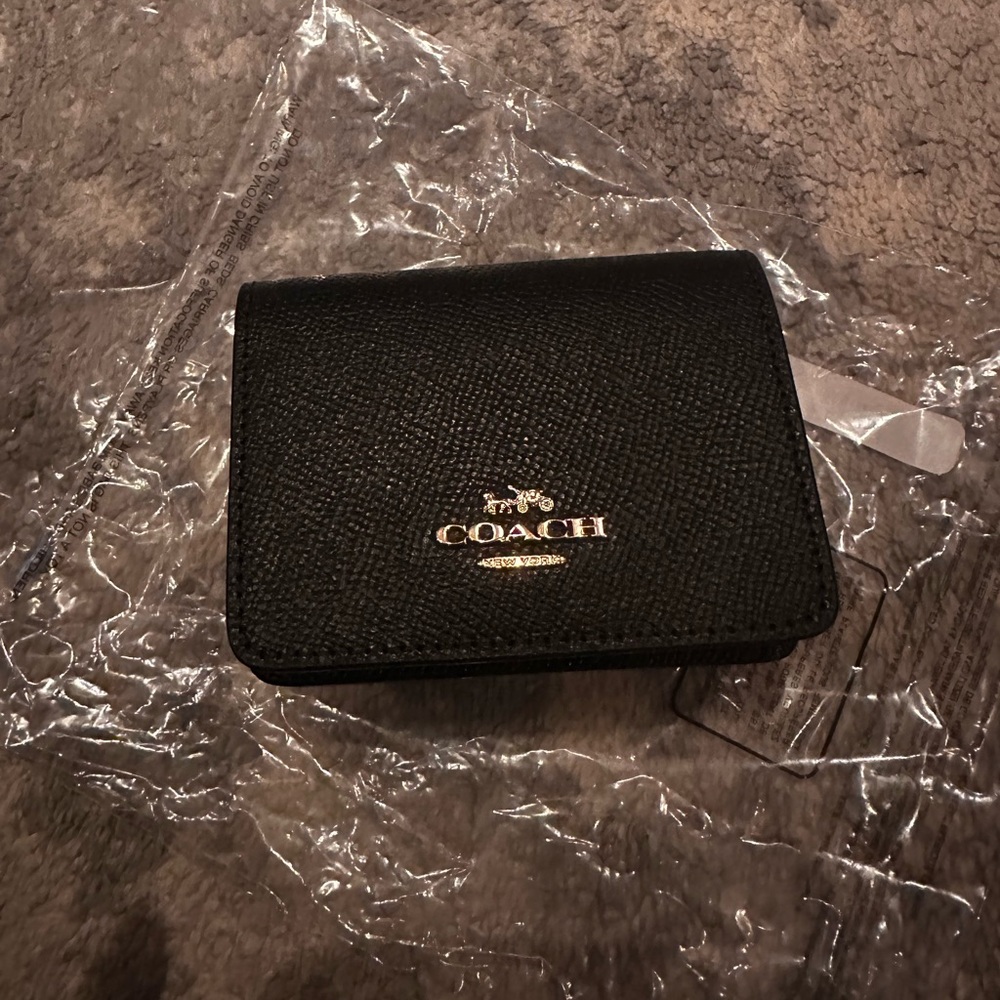 Black Coach Wallet on a Chain